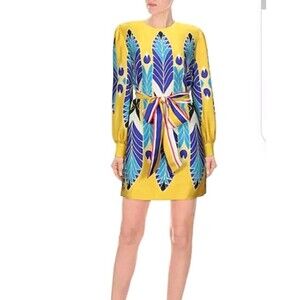 Valentino Print silk Mini Dress size 6 us or Small